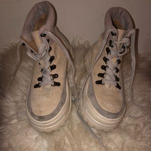 Canvas fashion boots